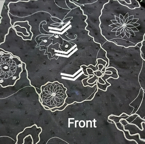 ts dixin Embroider Size 2 Cotton Pencil Skirt - Picture 5 of 11